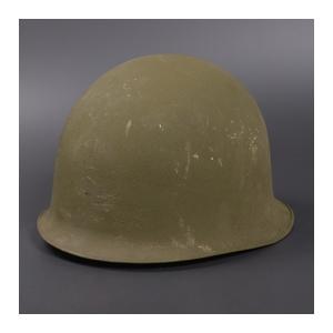 フランス軍放出品 M1951 スチールヘルメット 前期型 二層構造 [ 並下品