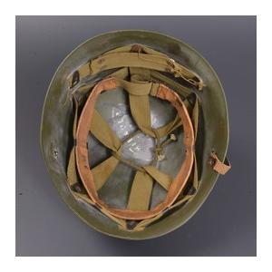 フランス軍放出品 M1951 スチールヘルメット 前期型 二層構造 [ 並下品