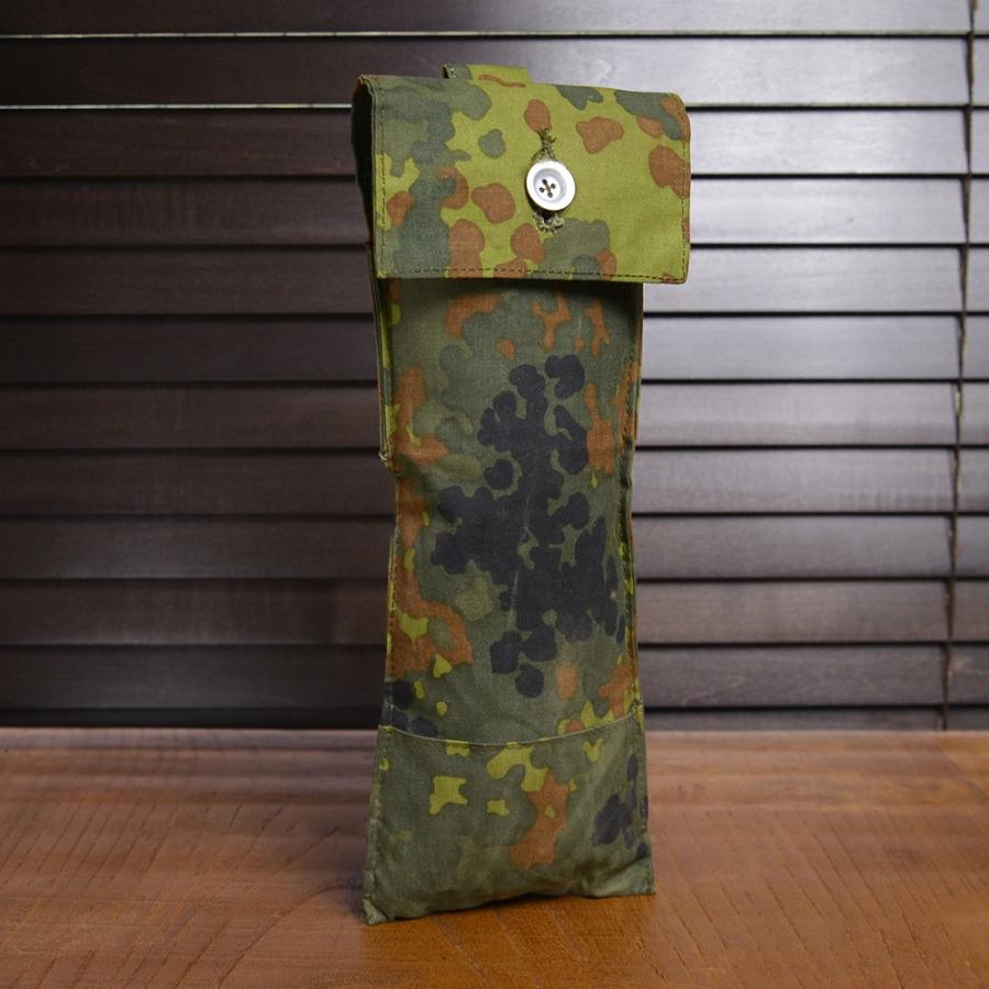 ドイツ軍放出品 テント用ポール&ペグ収納袋 フレクター迷彩 ドイツ軍放出品 テント用ポール&ペグ収納袋 フレクター迷彩