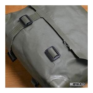 オランダ軍放出品 ショルダーバッグ PVC素材 OD 仕切りあり [ 可