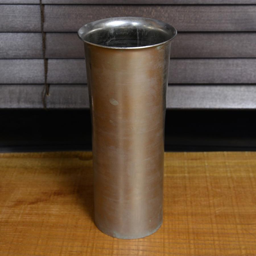 チェコ軍放出品 ステンレス円筒容器 へら絞り仕上げ チェコスロバキア