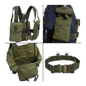 スウェーデン軍放出品 装備セット キャンバス素材 ウェビングシステム