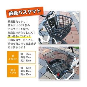【直送 代引き不可】 SWING CHARLIE 三輪自転車 L ロータイプ MG-TRE16L スイングチャーリー シティーサイクルの画像