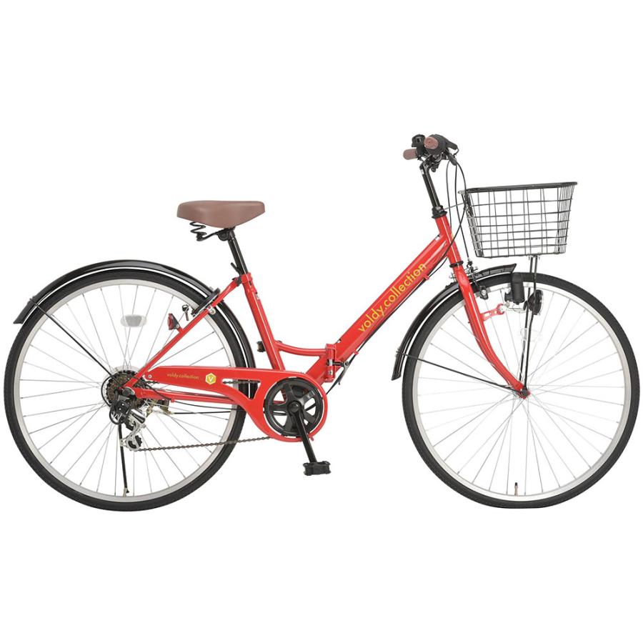 【直送 代引き不可】 OTOMO 折りたたみ自転車 VFC-001 レッド 46668 オオトモ 折り畳み自転車VFC-001 折りたたみ ...