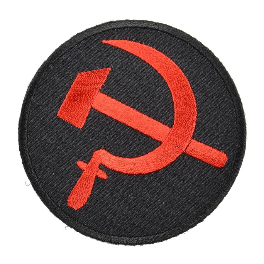 ミリタリーパッチ 共産党シンボル 党章 鎌と槌 ミリタリーワッペン