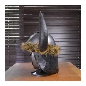 バイキングヘルメット 鉄兜 スタンド付き バイキングヘルム