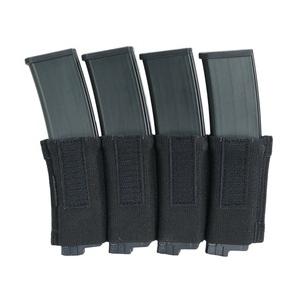 SOE マガジンポーチ 黒縁 sig mpx mp5 b&t apc g18c REPSGEAR SMGマガジンポーチ MP5/MP7他 4本収納 ベルクロ式インサート