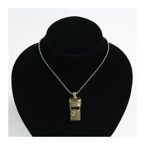 ペンダントトップ 笛型 十字花紋 真鍮 バチカン付き [ アンティーク