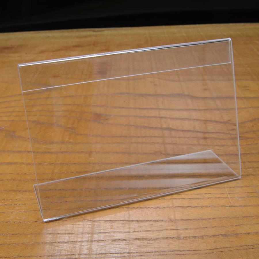 L型カードスタンド テーブルカード アクリル ディスプレイ 店舗用品 