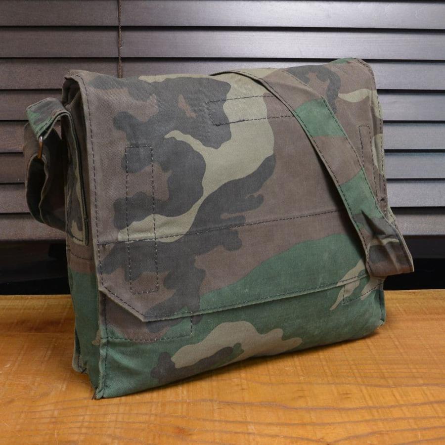 クロアチア軍放出品 ショルダーバッグ コットン製 ウッドランドカモ