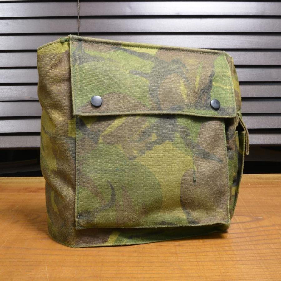 アーミーライトウェイトガスマスクバック払い下げ品 オランダ軍放出品 ガスマスクバッグ DPM迷彩 ベルトループ付き [ 可
