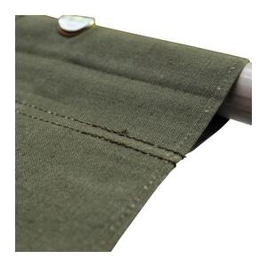 フランス軍放出品 折りたたみ担架 木製ハンドル 帆布 ストレッチャー