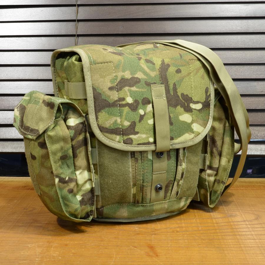 イギリス軍放出品 ガスマスクバッグ MTP迷彩 [ 良い ] 英軍 ガスマスク