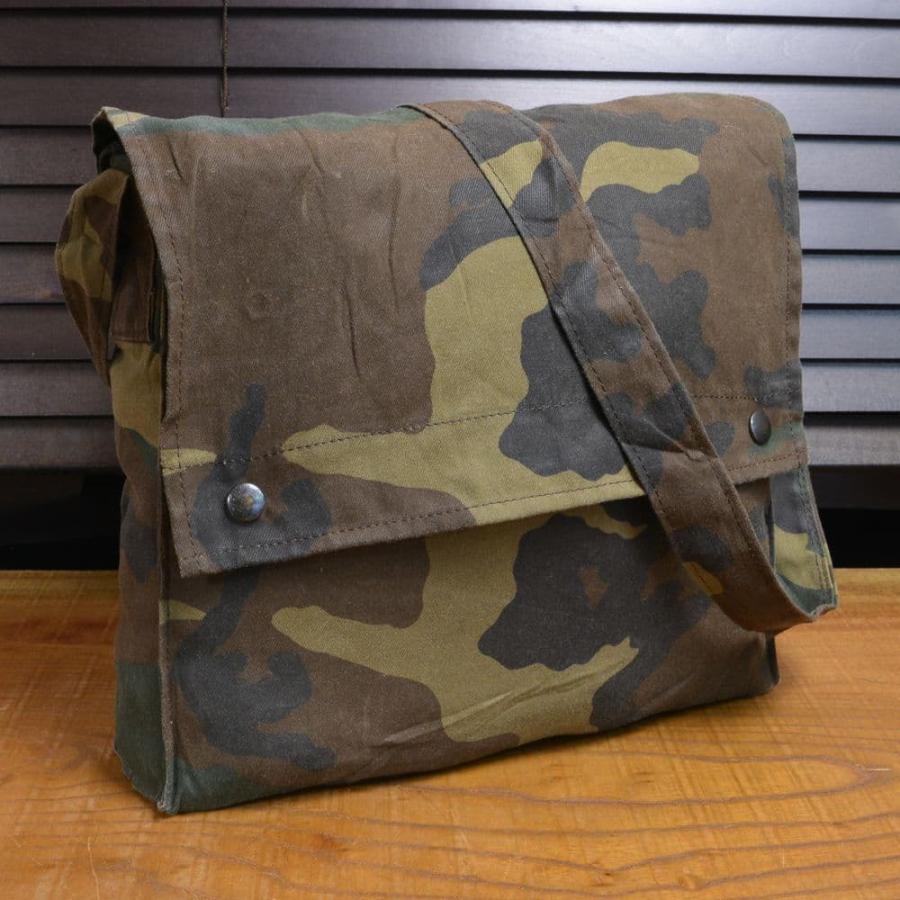クロアチア軍放出品 ショルダーバッグ コットン製 ウッドランドカモ
