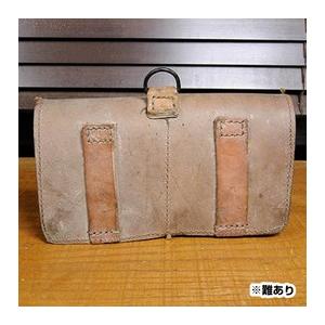 フランス軍放出品 マガジンポーチ MAS-49/56用 レザー製 [ 可 ] 軍
