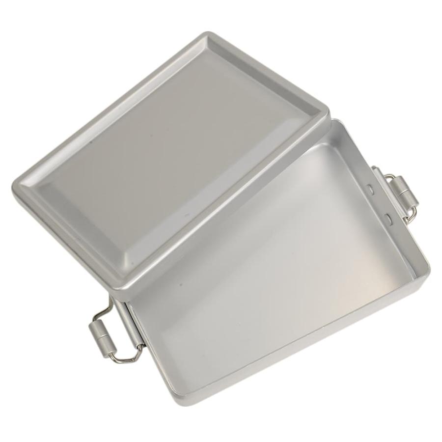 ランチボックス アルミ製 ワイヤー留め具付き 弁当箱 ロック機能付き 1