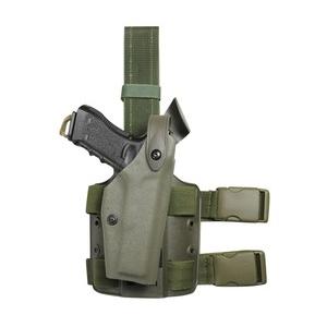 ★SAFARILANDタイプ ホルスターキット グロック対応右利き用 グリーン SAFARILAND レッグホルスター SLS Glock20/21用 右利き用 6004-383