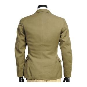 オリーブグリーン ミリタリージャケット　日本軍　陸軍　軍服　将校 旧日本陸軍九八式(昭和十三年制)将校尉官用外套フードの付かない型実物