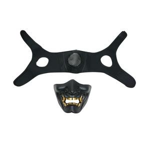 ハーフフェイスガード 般若 鬼面 PRAJNA MASK 装着用バンド付き