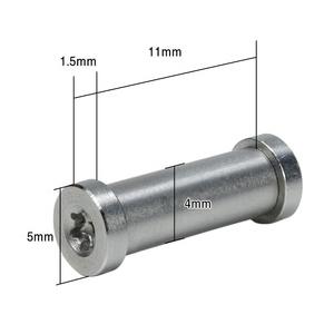 ファスナーボルト ナイフグリップ用 T8トルクスネジ φ4×L11mm ファスナーボルト ナイフグリップ用 T8トルクスネジ φ4×L11mm