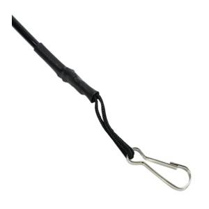 ピストルランヤード 板ナスカン付き スパイラルコード [ ブラック