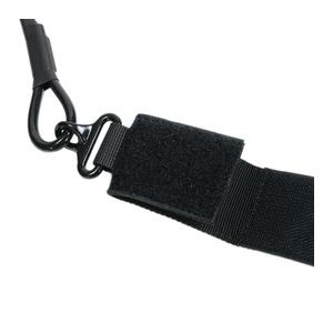 ピストルランヤード 板ナスカン付き スパイラルコード [ ブラック