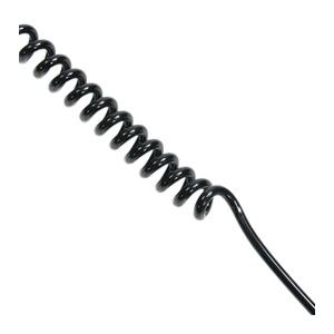 ピストルランヤード 板ナスカン付き スパイラルコード [ ブラック