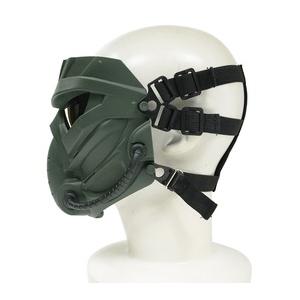 オリーブドラブ フルフェイスヘルメット フルフェイスガード MECHANICAL ヘルメット装着アダプター付