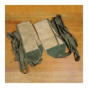 イギリス軍放出品 ゲートル 巻脚絆 麻製 カーフパッド 英軍 ゲイター