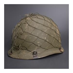ドイツ軍放出品 ヘルメット M56 スチール製 前期型 [ ネット付き