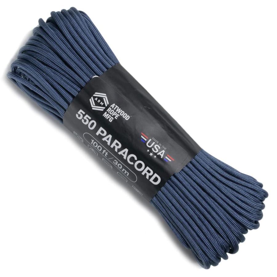 550 パラコード ATWOOD ROPE 550パラコード タイプ3 ネイビーブルー [ 30m