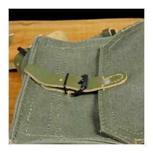 フランス軍放出品 ショルダーバッグ コットンキャンバス製 ベルト
