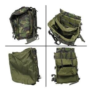 イギリス軍放出品 リュックサック 無線運搬用バッグ 前後分割式 DPM