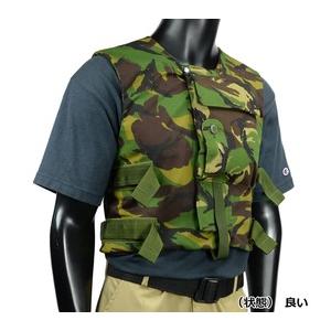 イギリス軍放出品 ボディアーマー 陸軍 ベルクロ式 背部ポケット付き