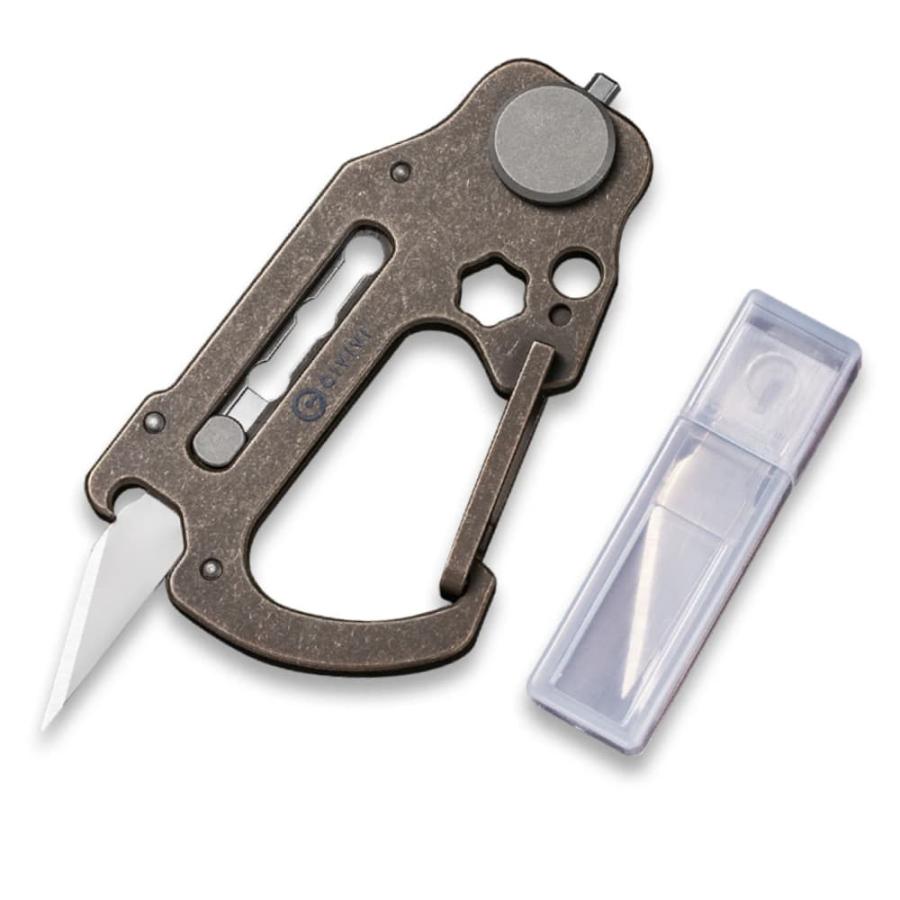 CIVIVI マルチツール Polymorph カラビナ型 チタン製 替え刃3本付き [ ブルー ][ra13260] CIVIVI マルチツール Polymorph カラビナ型 チタン製 替え刃3本付き