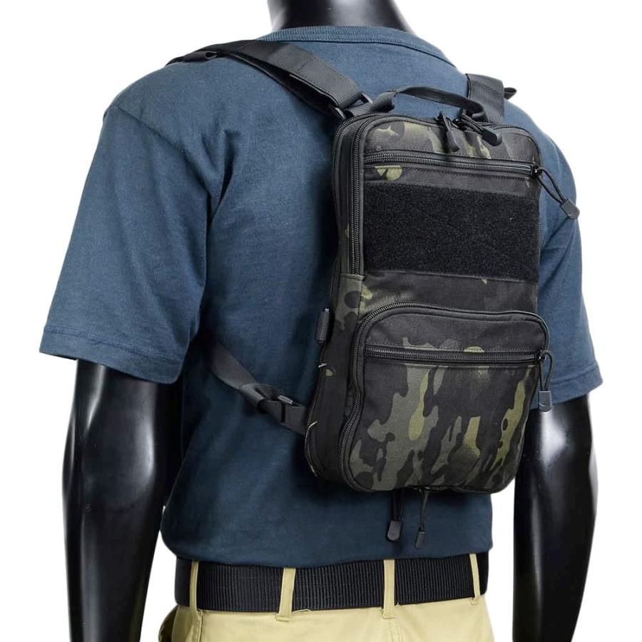 フラットパック 容量可変式バックパック D3チェストリグ取付対応 [ マルチカムブラック ] フラットバックパック ra13821