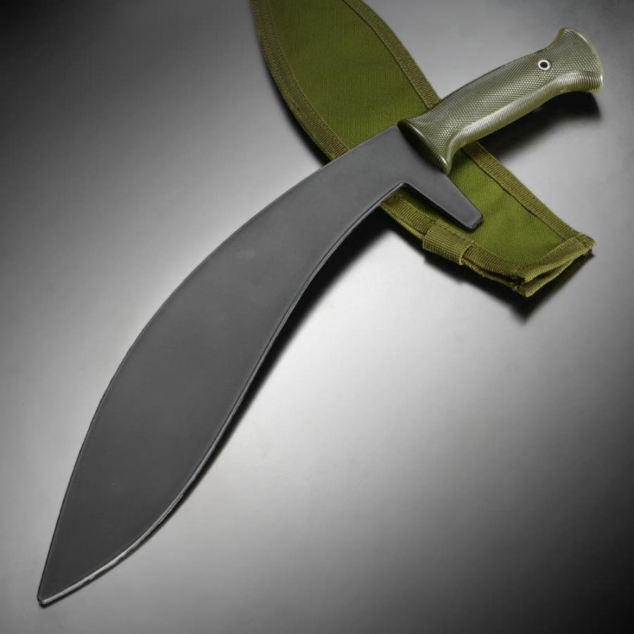 トレーニングマチェット 訓練用 ラバー製 シース付属 [ グリーン