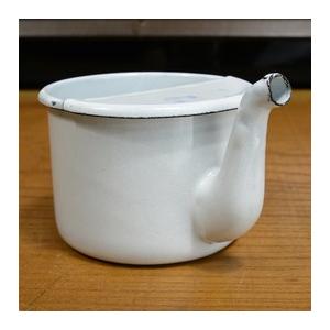 チェコ軍放出品 吸い飲み器 ホーロー製 フィーディングカップ [ デッド