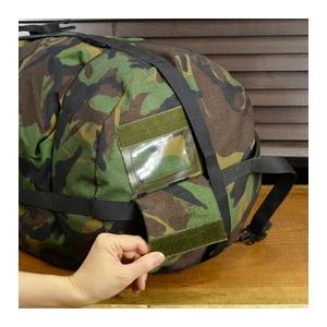 オランダ軍放出品 コンプレッションバッグ 寝袋収納用 ナイロン製 迷彩