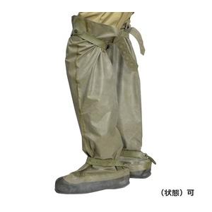 ポーランド軍放出品 オーバーブーツ 化学防護服 ラバー製 [ 破損あり 