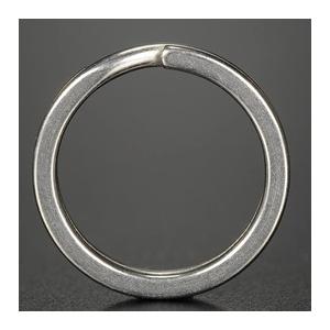 二重リング 平角 シルバー チタン ハンドクラフト材 [ 20mm ] 二重カン