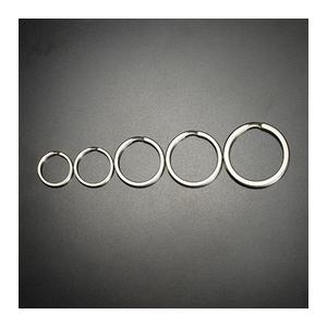 二重リング 平角 シルバー チタン ハンドクラフト材 [ 20mm ] 二重カン