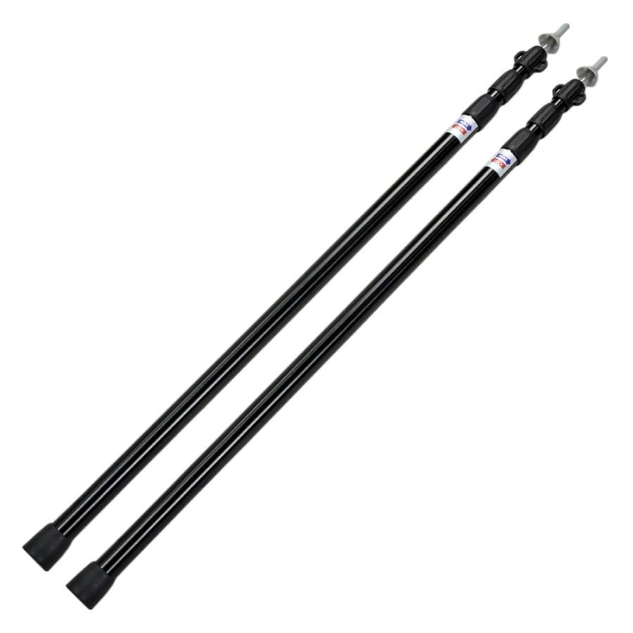 テントポール 2本セット タープポール 伸縮 高さ 125 〜 280cm 直径 