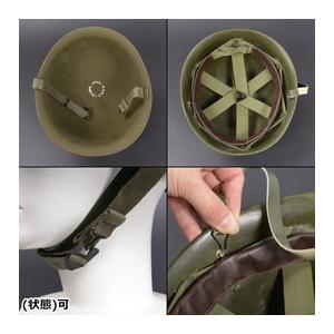 フランス軍放出品 M1951 スチールヘルメット 後期型 二層構造 [ 破損
