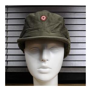 オーストリア軍放出品 ウィンターキャップ 防寒 ODカラー [ 58 / 良い