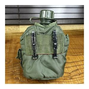 米軍放出品 キャンティーンポーチ 水筒/アリスクリップ付き ODグリーン