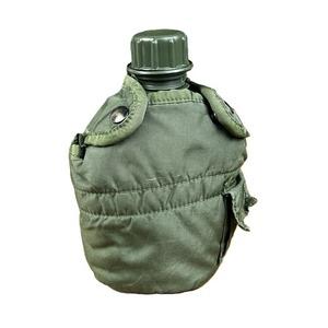 アメリカ軍放出品 キャンティーンポーチ 水筒/アリスクリップ付き OD