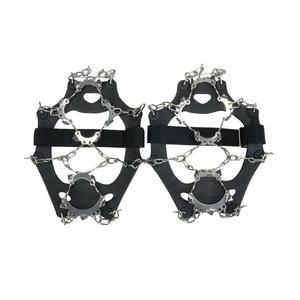 アイゼン 登山用具 ゴムバンド 13本爪 シュタイクアイゼン 収納袋付き