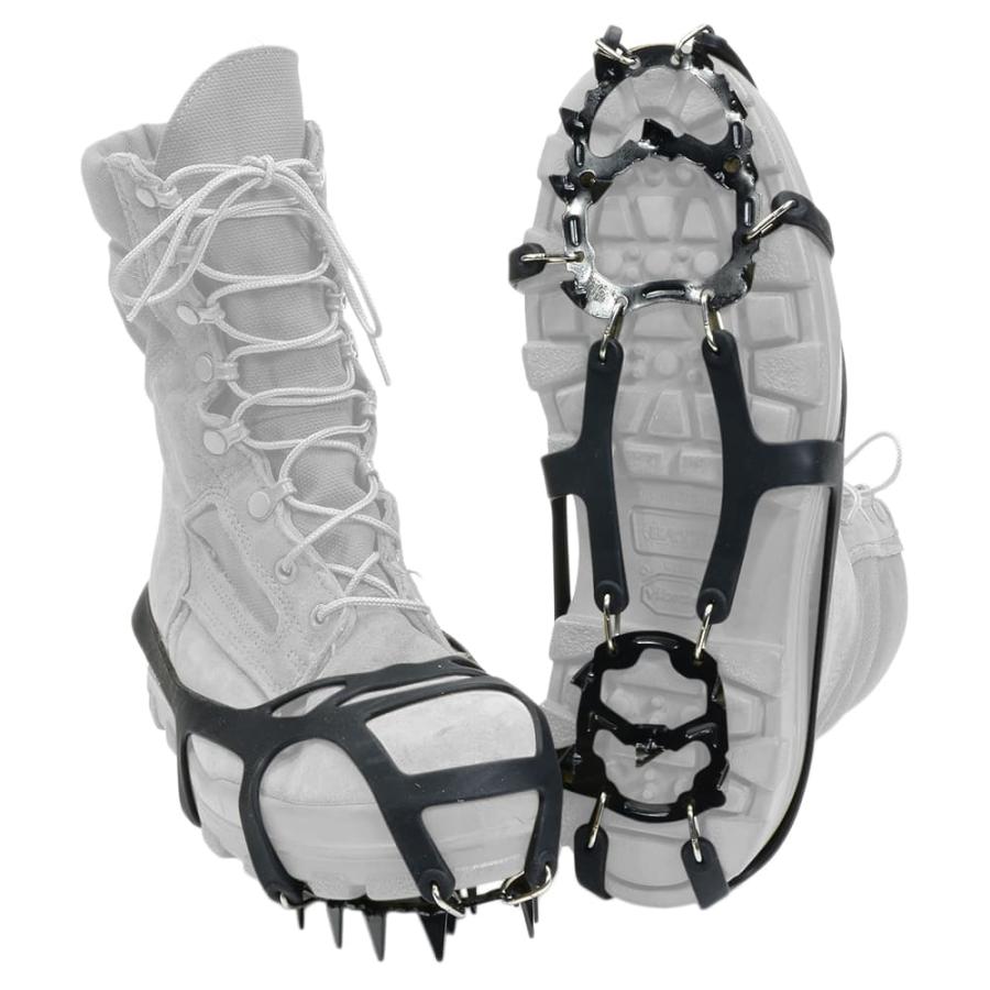 アイゼン 登山用具 ゴムバンド 18本爪 シュタイクアイゼン [ 大 ]