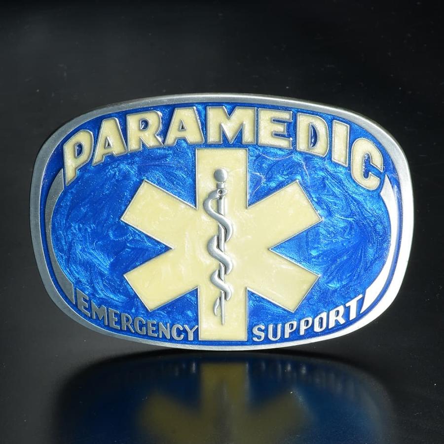 ベルトバックル PARAMEDIC アメリカ救急隊員 パラメディック 金属 